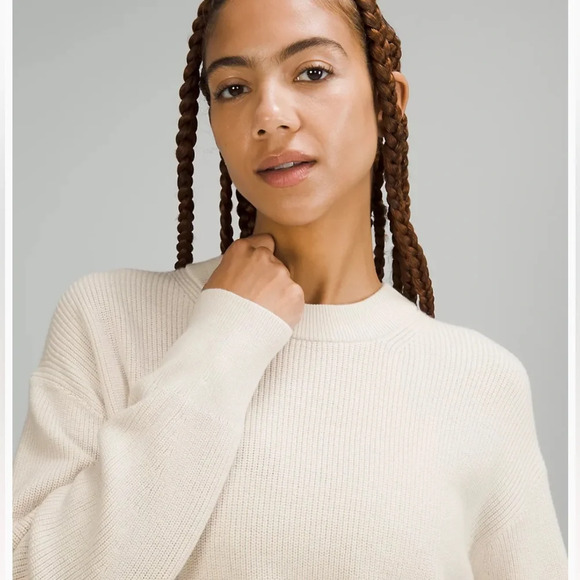 lululemon athletica Cream Crew Neck Sweater - Picture 4 of 16